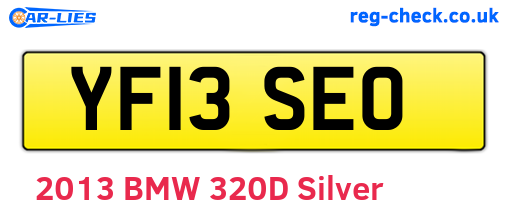 YF13SEO are the vehicle registration plates.