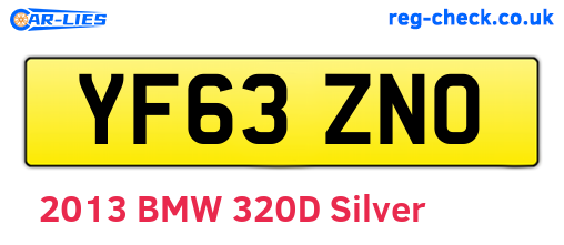 YF63ZNO are the vehicle registration plates.