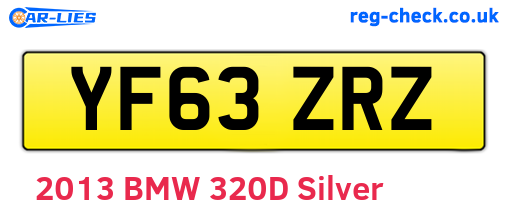 YF63ZRZ are the vehicle registration plates.