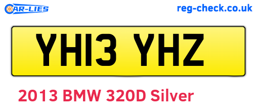 YH13YHZ are the vehicle registration plates.