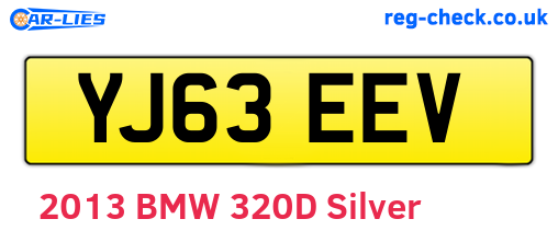 YJ63EEV are the vehicle registration plates.