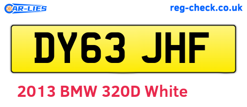 DY63JHF are the vehicle registration plates.