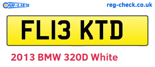 FL13KTD are the vehicle registration plates.
