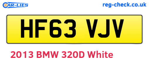 HF63VJV are the vehicle registration plates.