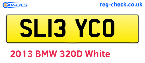 SL13YCO are the vehicle registration plates.