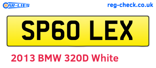 SP60LEX are the vehicle registration plates.
