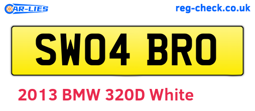 SW04BRO are the vehicle registration plates.