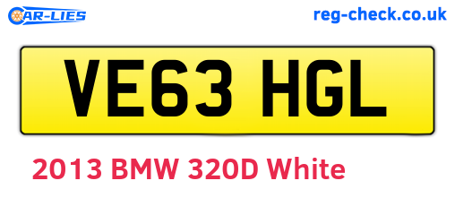 VE63HGL are the vehicle registration plates.