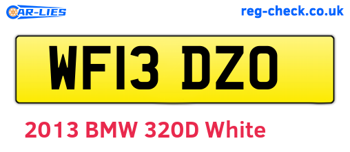 WF13DZO are the vehicle registration plates.