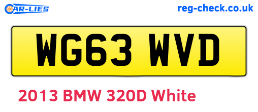 WG63WVD are the vehicle registration plates.