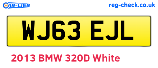 WJ63EJL are the vehicle registration plates.