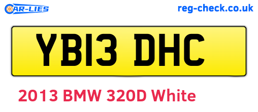 YB13DHC are the vehicle registration plates.