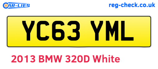 YC63YML are the vehicle registration plates.