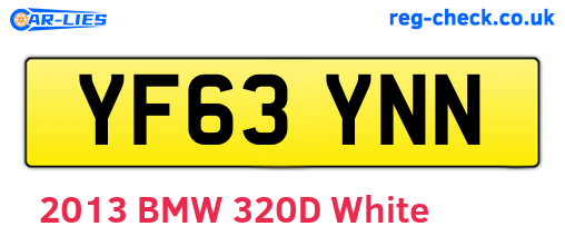 YF63YNN are the vehicle registration plates.