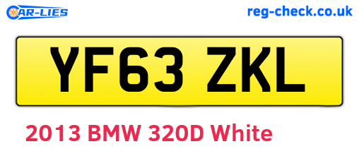 YF63ZKL are the vehicle registration plates.