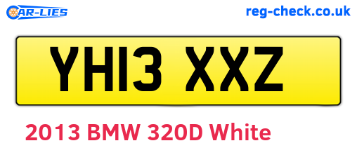 YH13XXZ are the vehicle registration plates.