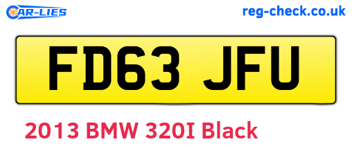 FD63JFU are the vehicle registration plates.