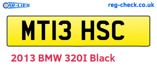 MT13HSC are the vehicle registration plates.
