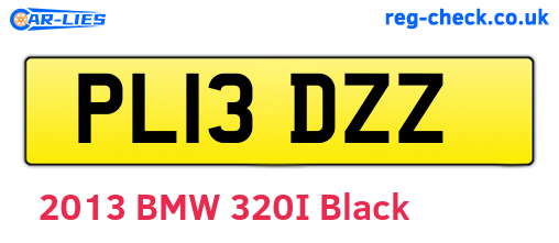 PL13DZZ are the vehicle registration plates.