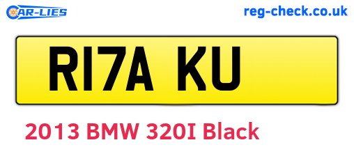 R17AKU are the vehicle registration plates.