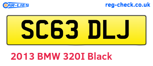 SC63DLJ are the vehicle registration plates.