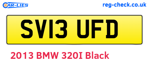 SV13UFD are the vehicle registration plates.