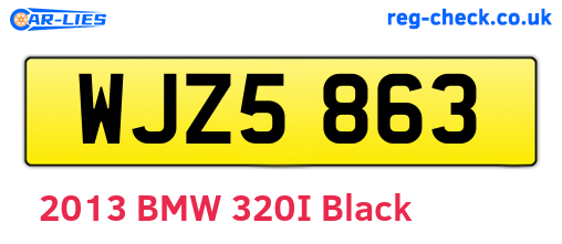 WJZ5863 are the vehicle registration plates.