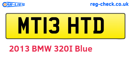 MT13HTD are the vehicle registration plates.