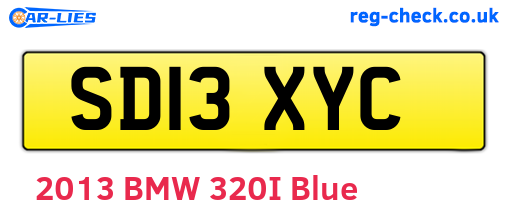 SD13XYC are the vehicle registration plates.