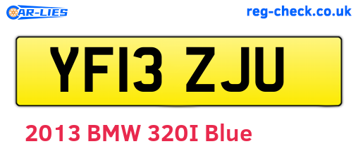 YF13ZJU are the vehicle registration plates.