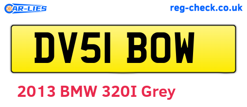 DV51BOW are the vehicle registration plates.