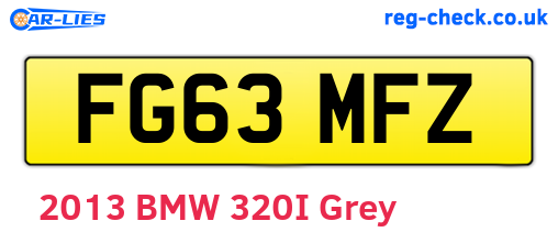 FG63MFZ are the vehicle registration plates.