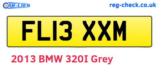 FL13XXM are the vehicle registration plates.