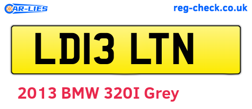LD13LTN are the vehicle registration plates.