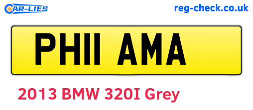 PH11AMA are the vehicle registration plates.
