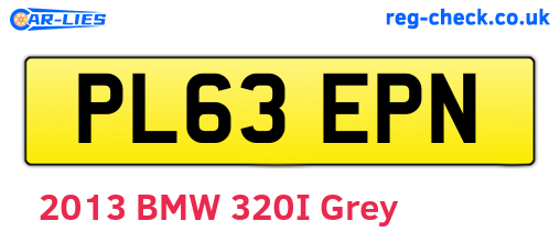 PL63EPN are the vehicle registration plates.