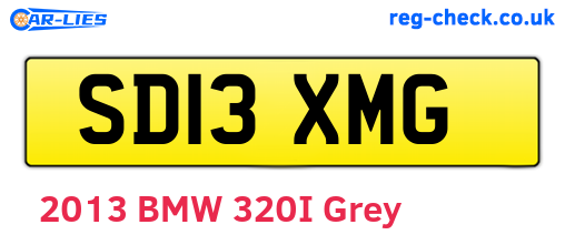 SD13XMG are the vehicle registration plates.