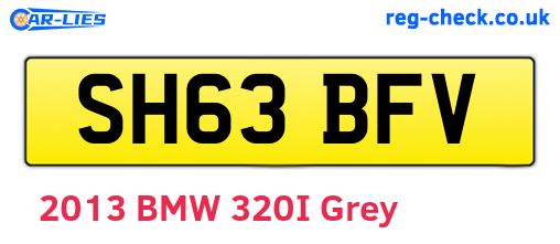 SH63BFV are the vehicle registration plates.