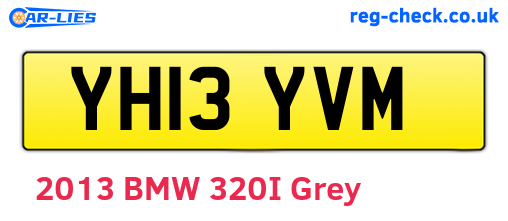 YH13YVM are the vehicle registration plates.