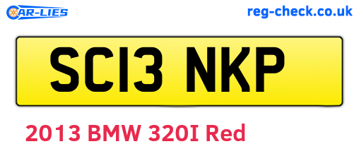 SC13NKP are the vehicle registration plates.