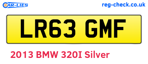 LR63GMF are the vehicle registration plates.
