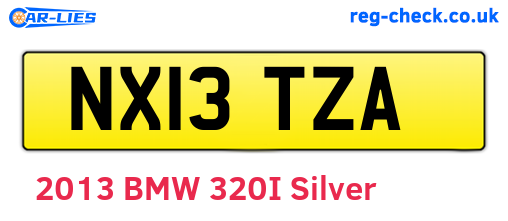 NX13TZA are the vehicle registration plates.