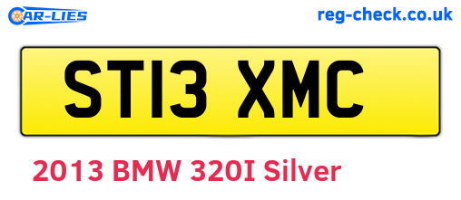 ST13XMC are the vehicle registration plates.