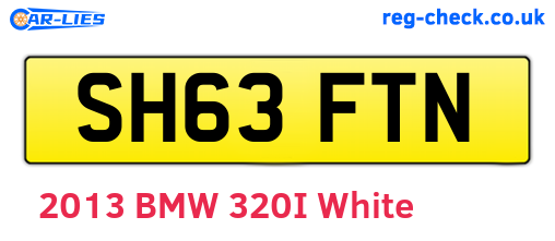 SH63FTN are the vehicle registration plates.
