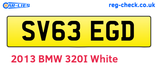 SV63EGD are the vehicle registration plates.