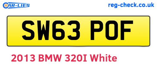 SW63POF are the vehicle registration plates.