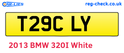 T29CLY are the vehicle registration plates.