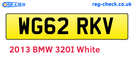 WG62RKV are the vehicle registration plates.