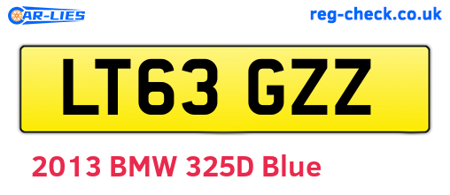 LT63GZZ are the vehicle registration plates.