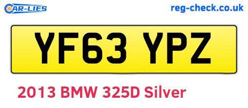 YF63YPZ are the vehicle registration plates.